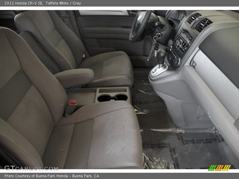 Taffeta White / Gray 2011 Honda CR-V SE