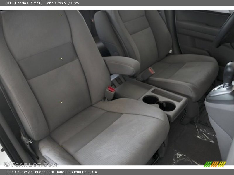 Taffeta White / Gray 2011 Honda CR-V SE