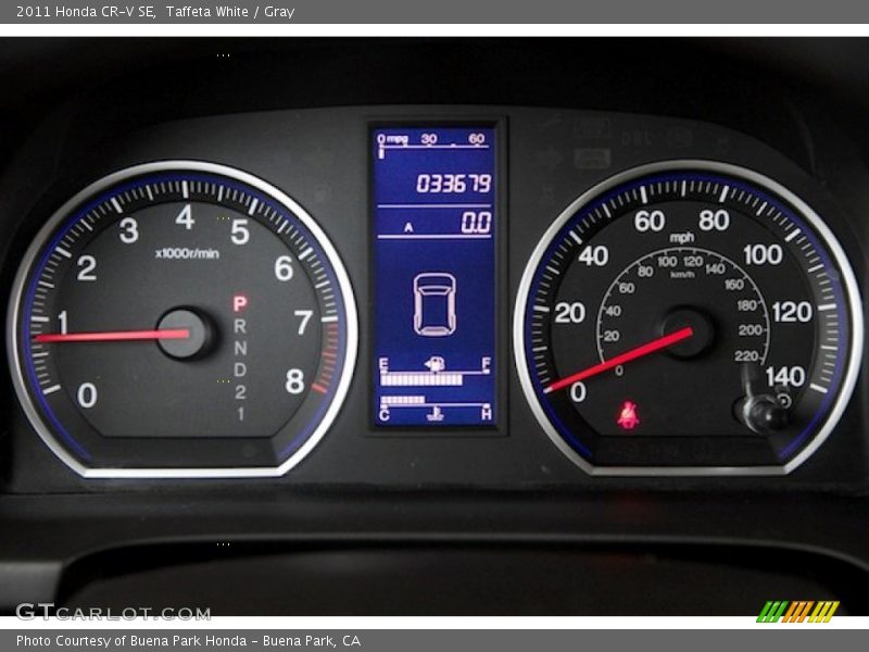 Taffeta White / Gray 2011 Honda CR-V SE