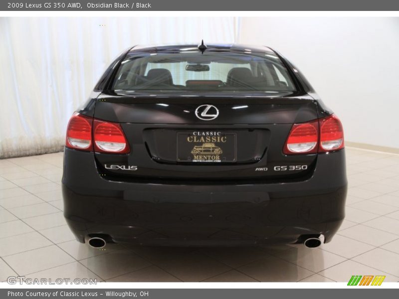 Obsidian Black / Black 2009 Lexus GS 350 AWD