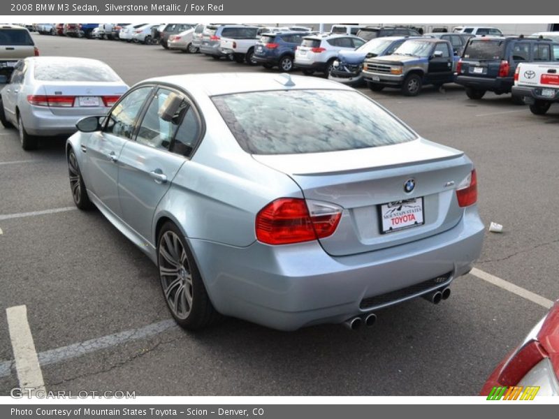 Silverstone Metallic / Fox Red 2008 BMW M3 Sedan