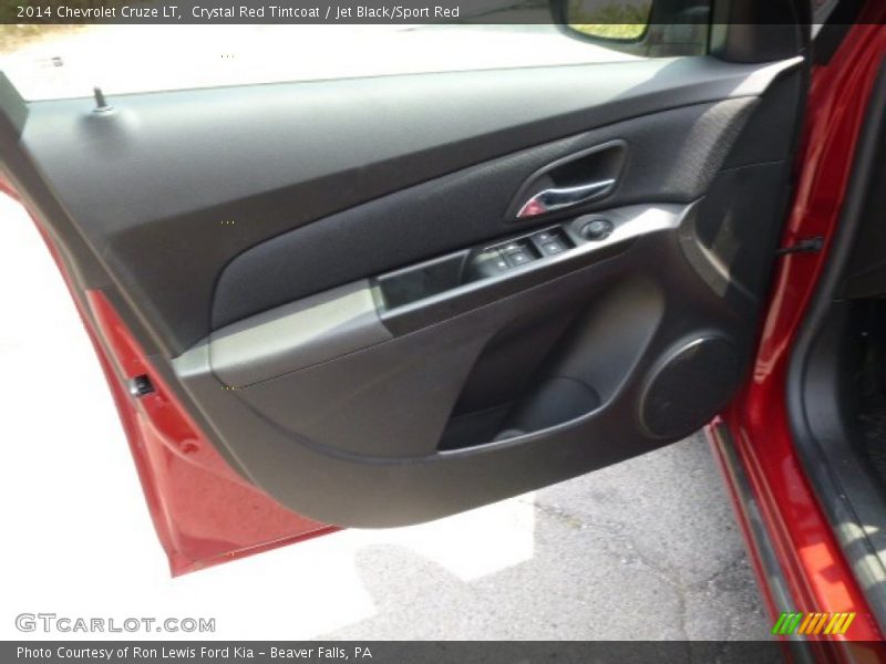 Crystal Red Tintcoat / Jet Black/Sport Red 2014 Chevrolet Cruze LT