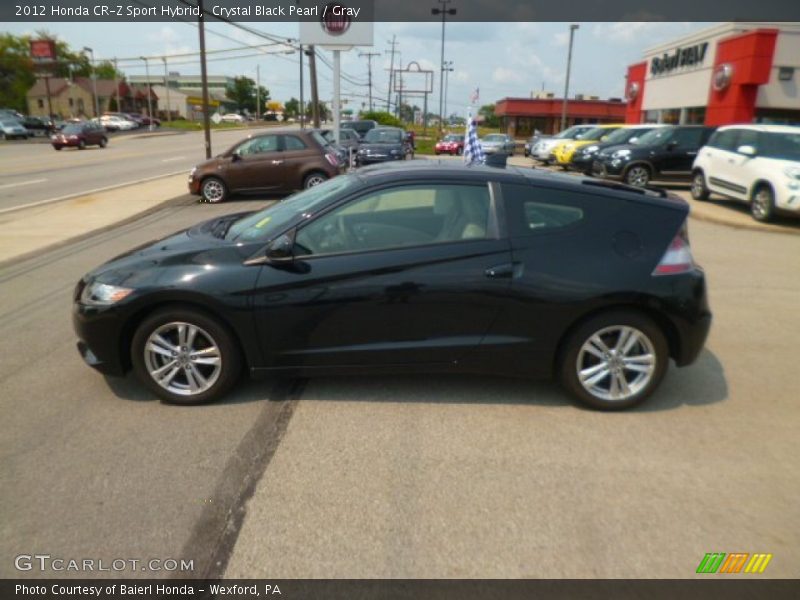 Crystal Black Pearl / Gray 2012 Honda CR-Z Sport Hybrid