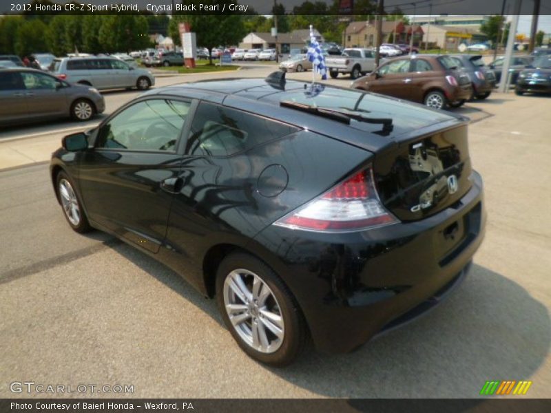 Crystal Black Pearl / Gray 2012 Honda CR-Z Sport Hybrid