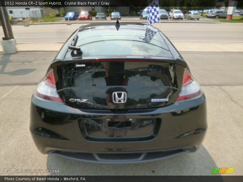 Crystal Black Pearl / Gray 2012 Honda CR-Z Sport Hybrid