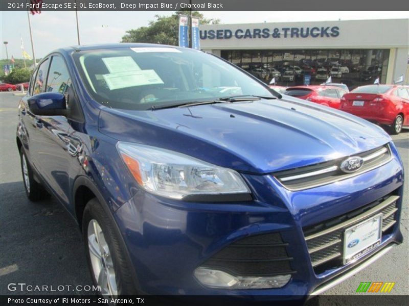 Deep Impact Blue / Charcoal Black 2014 Ford Escape SE 2.0L EcoBoost