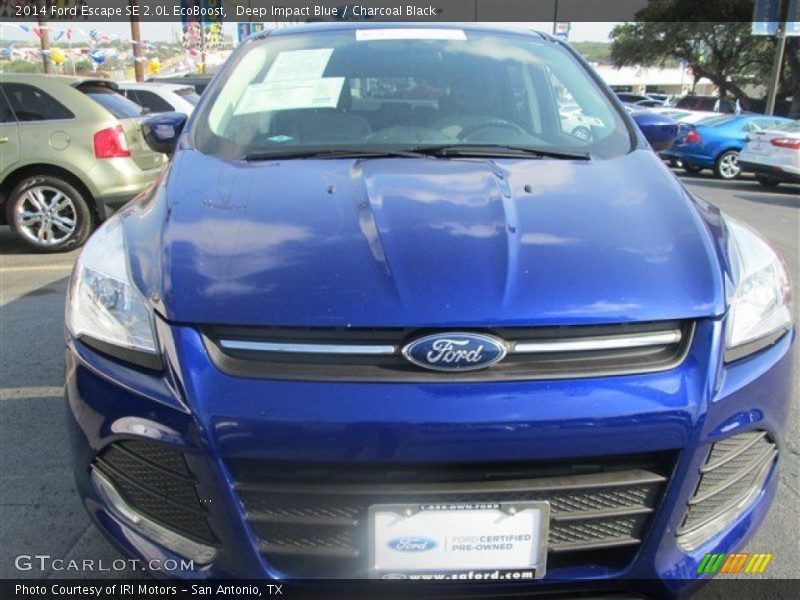 Deep Impact Blue / Charcoal Black 2014 Ford Escape SE 2.0L EcoBoost