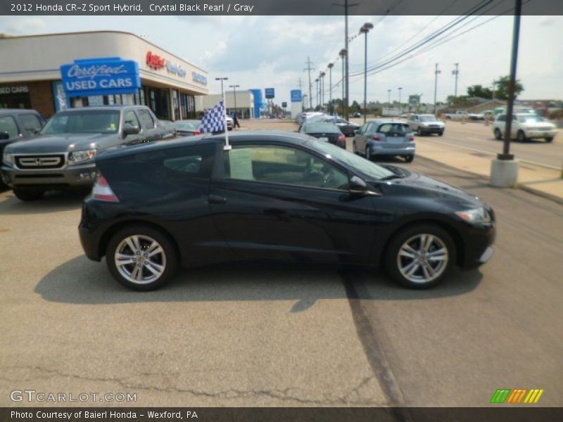 Crystal Black Pearl / Gray 2012 Honda CR-Z Sport Hybrid