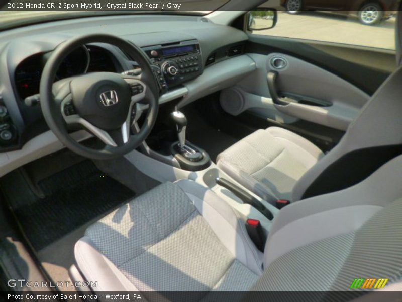 Gray Interior - 2012 CR-Z Sport Hybrid 