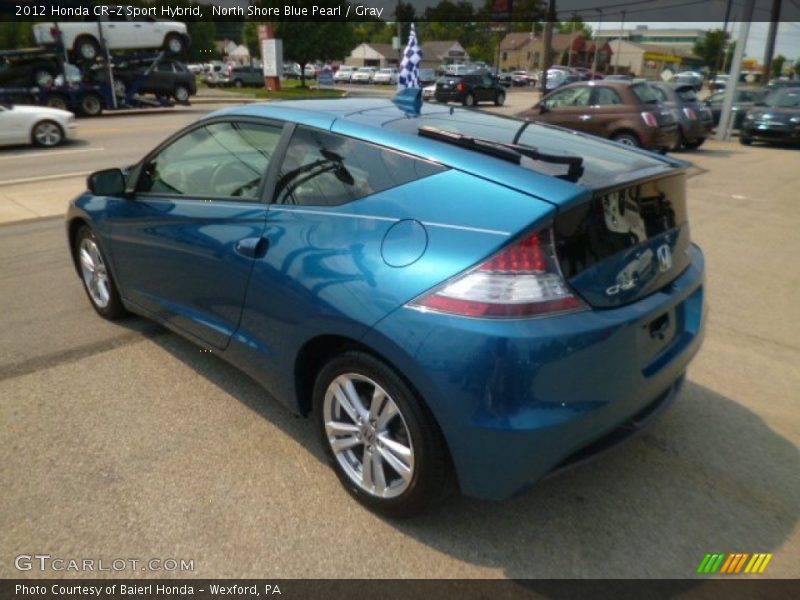 North Shore Blue Pearl / Gray 2012 Honda CR-Z Sport Hybrid