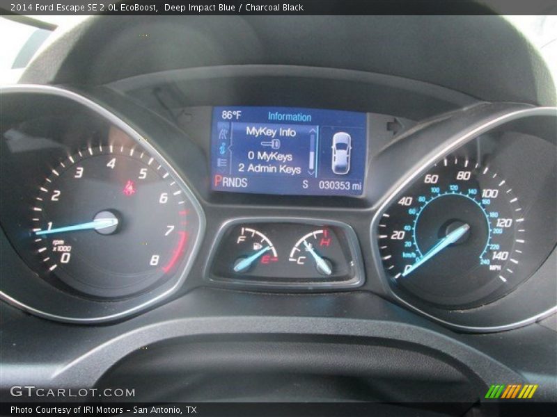 Deep Impact Blue / Charcoal Black 2014 Ford Escape SE 2.0L EcoBoost