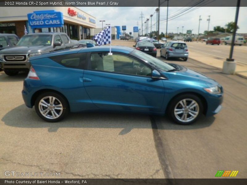 North Shore Blue Pearl / Gray 2012 Honda CR-Z Sport Hybrid