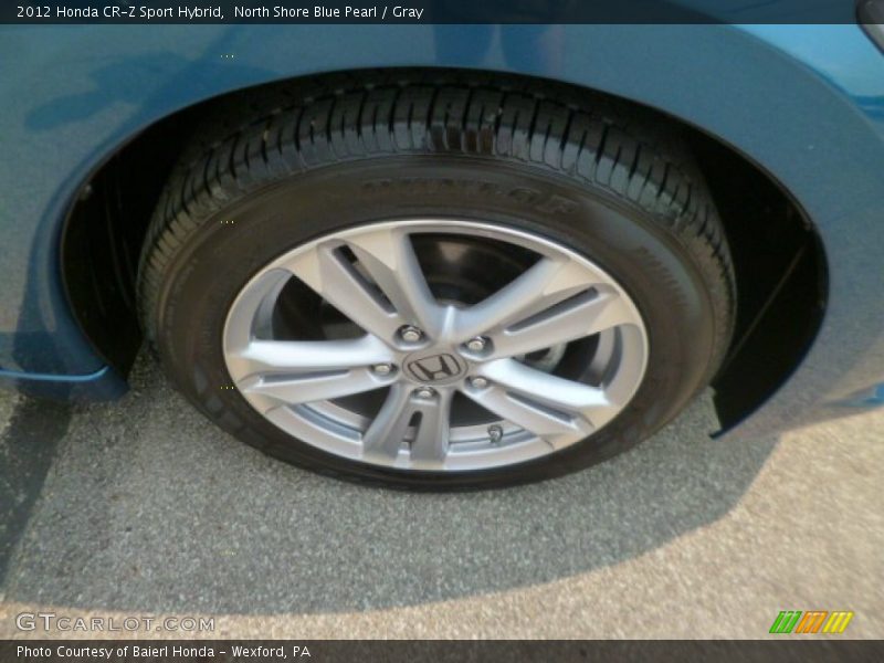 North Shore Blue Pearl / Gray 2012 Honda CR-Z Sport Hybrid