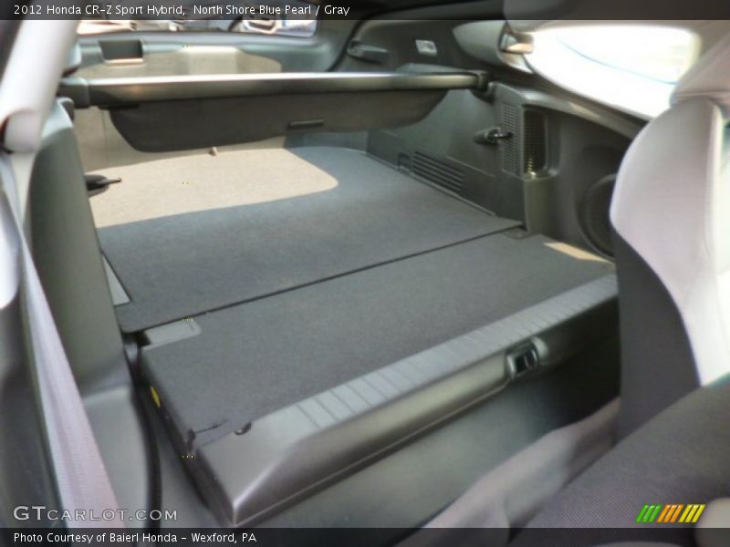 North Shore Blue Pearl / Gray 2012 Honda CR-Z Sport Hybrid