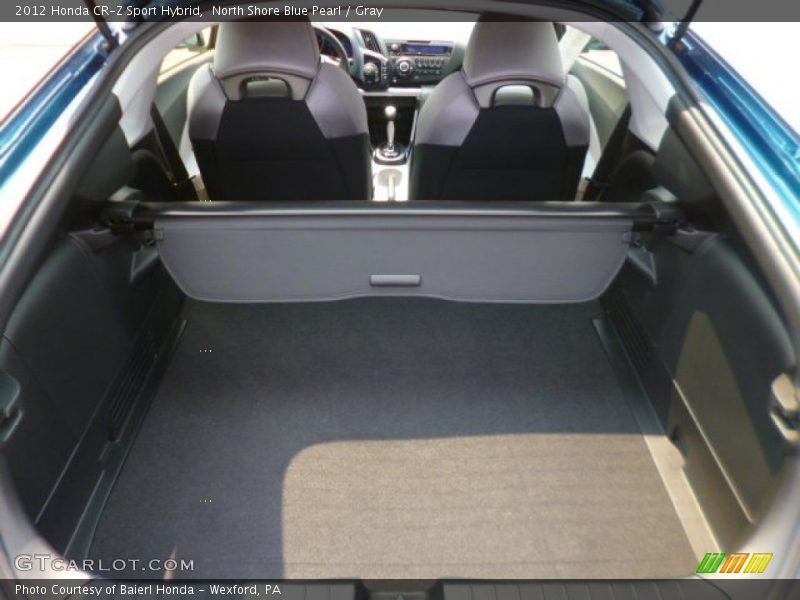 North Shore Blue Pearl / Gray 2012 Honda CR-Z Sport Hybrid