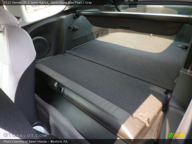 North Shore Blue Pearl / Gray 2012 Honda CR-Z Sport Hybrid