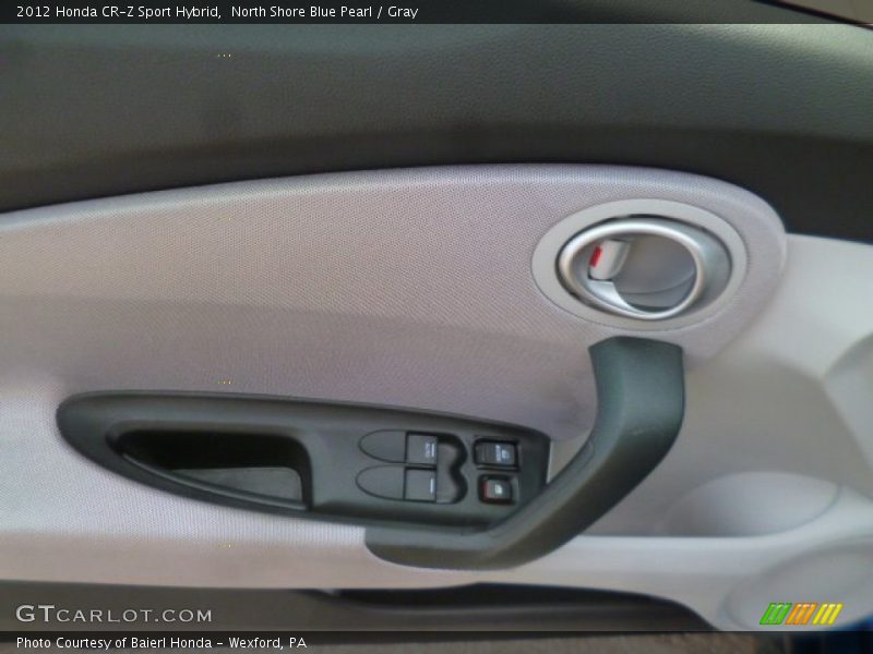 North Shore Blue Pearl / Gray 2012 Honda CR-Z Sport Hybrid