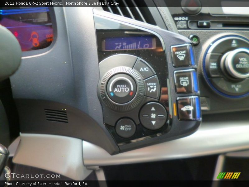 North Shore Blue Pearl / Gray 2012 Honda CR-Z Sport Hybrid