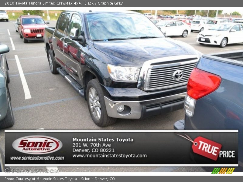 Black / Graphite Gray 2010 Toyota Tundra Limited CrewMax 4x4