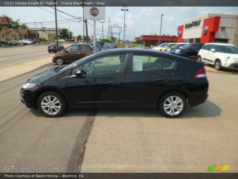Crystal Black Pearl / Gray 2012 Honda Insight EX Hybrid