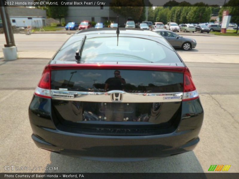 Crystal Black Pearl / Gray 2012 Honda Insight EX Hybrid