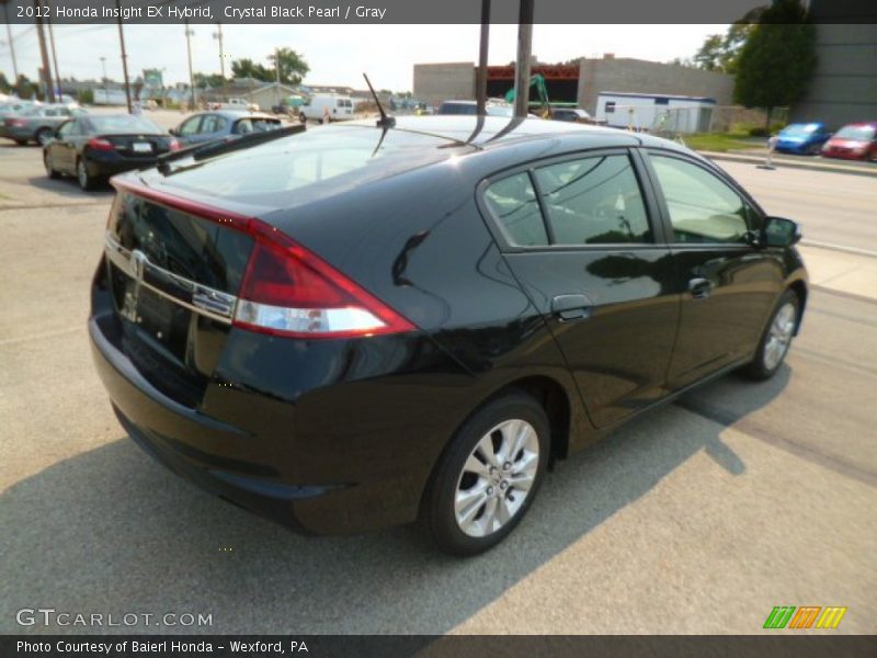 Crystal Black Pearl / Gray 2012 Honda Insight EX Hybrid