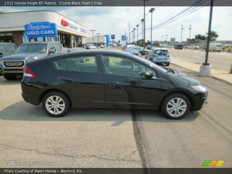 Crystal Black Pearl / Gray 2012 Honda Insight EX Hybrid