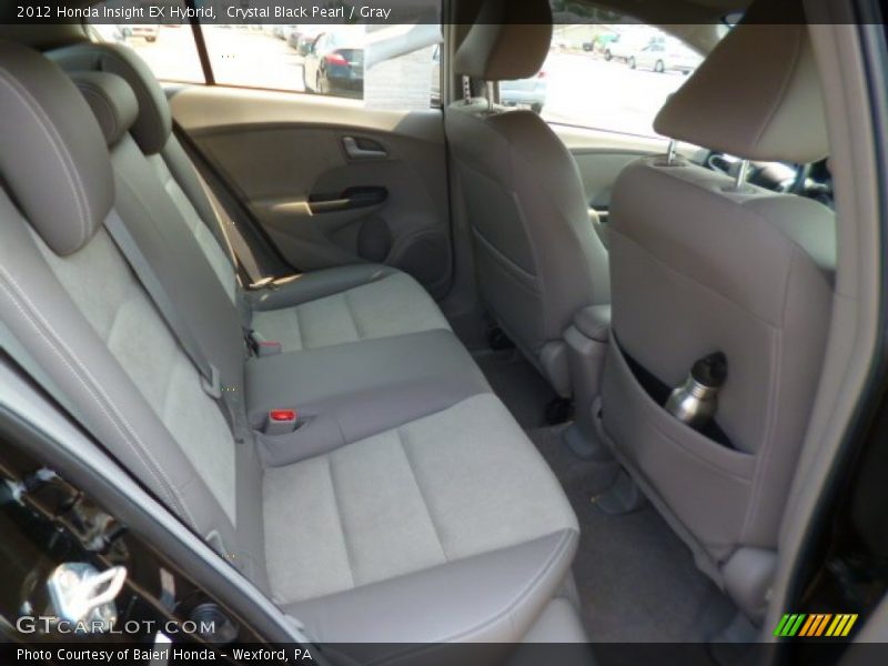 Crystal Black Pearl / Gray 2012 Honda Insight EX Hybrid