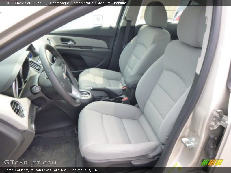 Champagne Silver Metallic / Medium Titanium 2014 Chevrolet Cruze LT