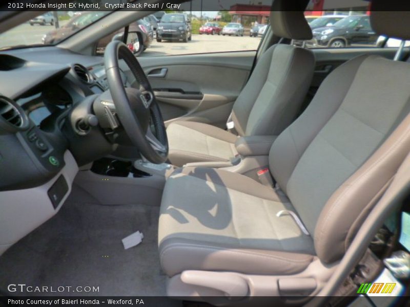 Crystal Black Pearl / Gray 2012 Honda Insight EX Hybrid