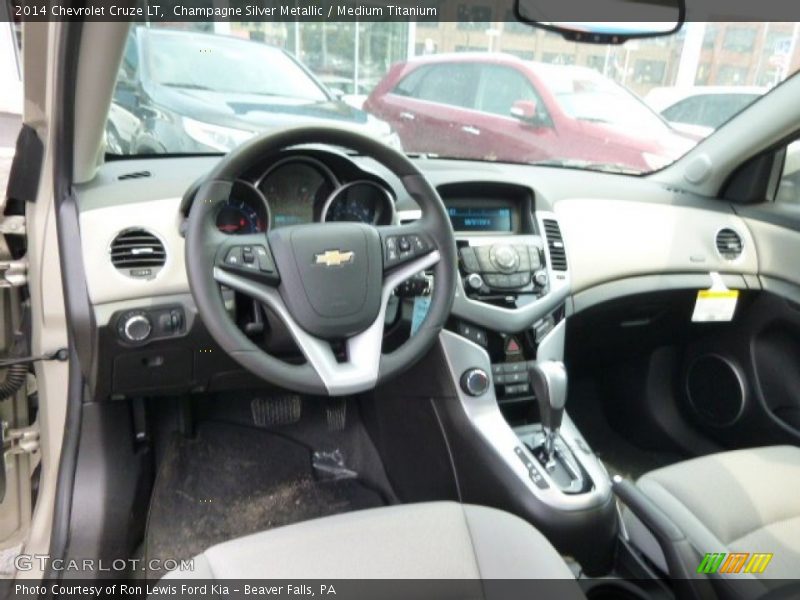 Champagne Silver Metallic / Medium Titanium 2014 Chevrolet Cruze LT