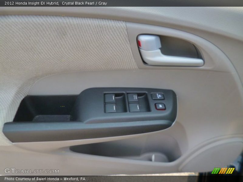 Crystal Black Pearl / Gray 2012 Honda Insight EX Hybrid