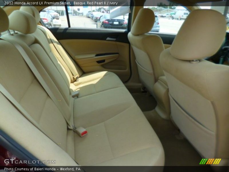 Basque Red Pearl II / Ivory 2012 Honda Accord LX Premium Sedan