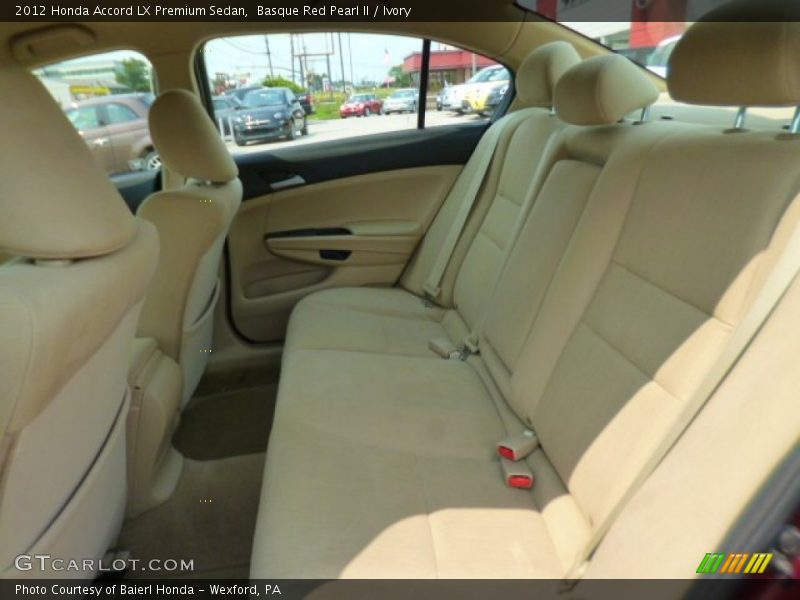 Basque Red Pearl II / Ivory 2012 Honda Accord LX Premium Sedan