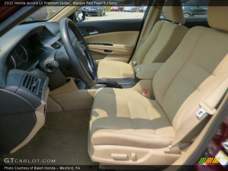 Basque Red Pearl II / Ivory 2012 Honda Accord LX Premium Sedan