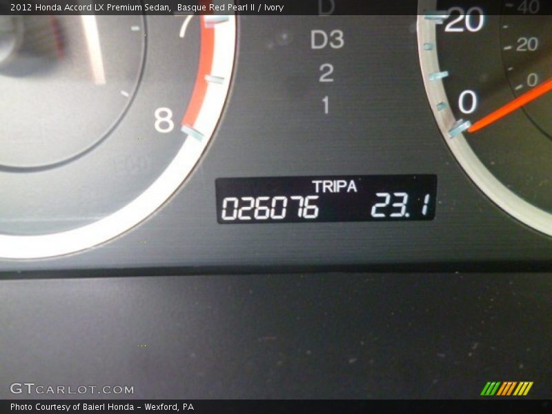 Basque Red Pearl II / Ivory 2012 Honda Accord LX Premium Sedan