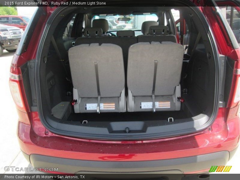Ruby Red / Medium Light Stone 2015 Ford Explorer FWD