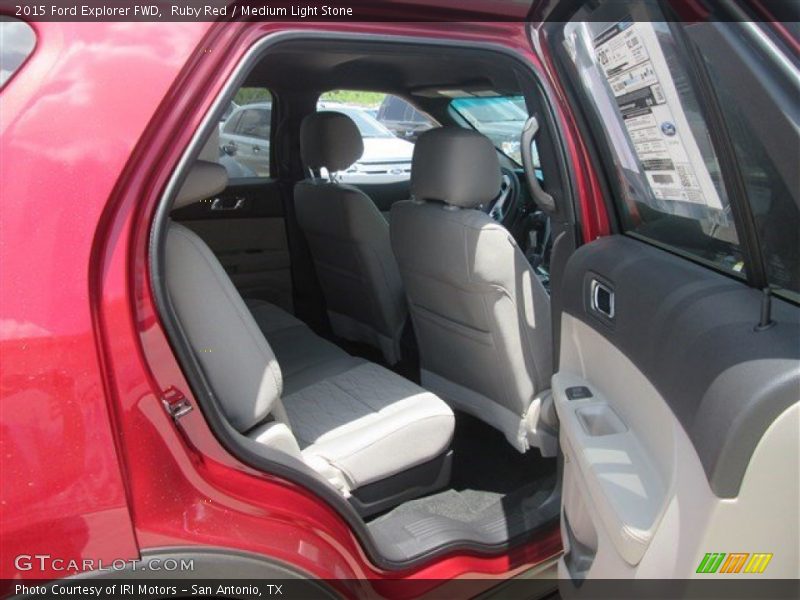 Ruby Red / Medium Light Stone 2015 Ford Explorer FWD