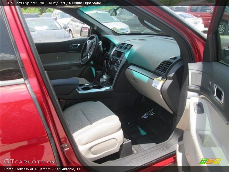 Ruby Red / Medium Light Stone 2015 Ford Explorer FWD
