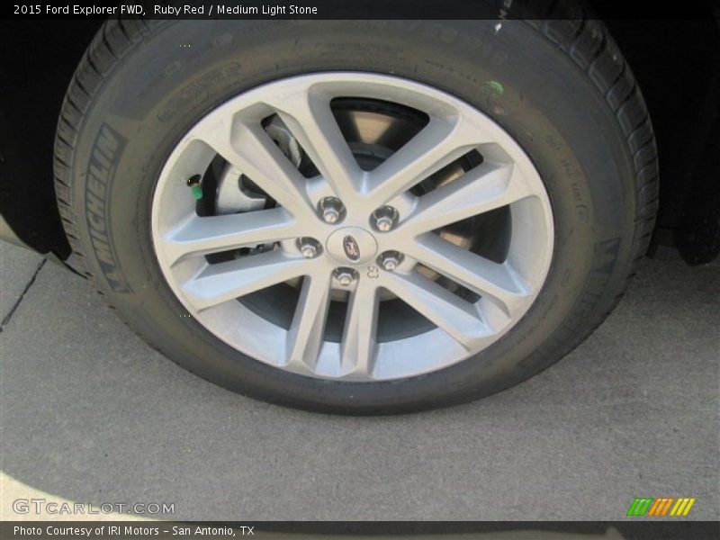 Ruby Red / Medium Light Stone 2015 Ford Explorer FWD