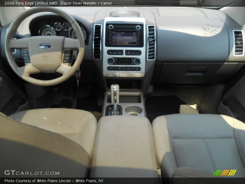 Vapor Silver Metallic / Camel 2008 Ford Edge Limited AWD