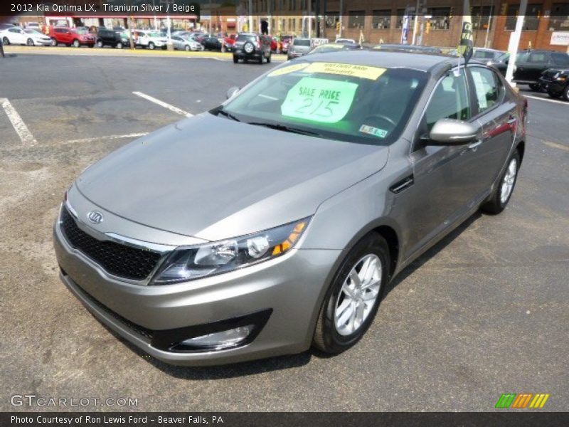 Titanium Silver / Beige 2012 Kia Optima LX