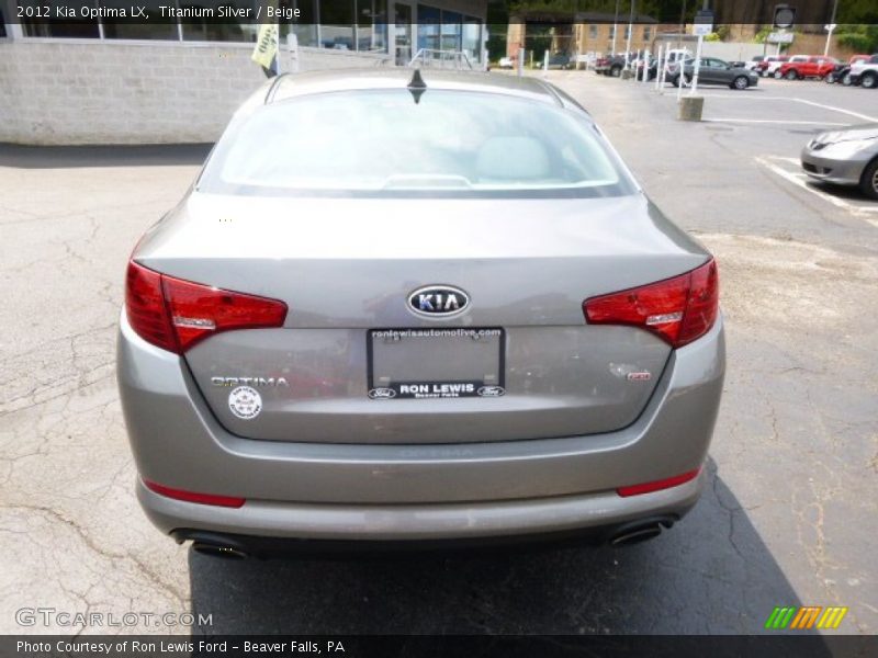 Titanium Silver / Beige 2012 Kia Optima LX