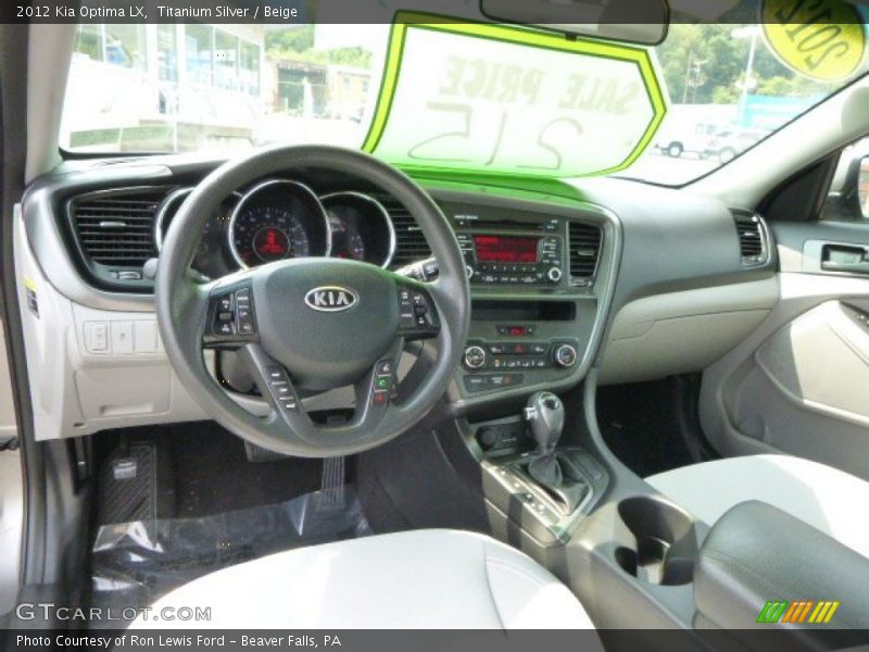 Titanium Silver / Beige 2012 Kia Optima LX