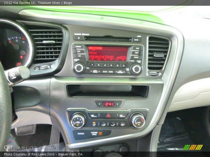 Titanium Silver / Beige 2012 Kia Optima LX