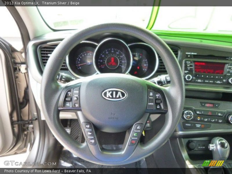 Titanium Silver / Beige 2012 Kia Optima LX
