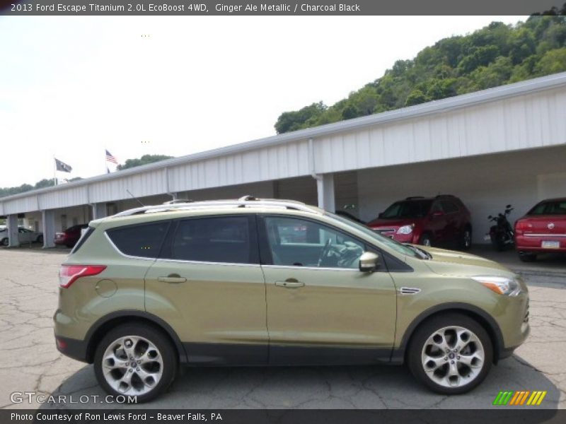 Ginger Ale Metallic / Charcoal Black 2013 Ford Escape Titanium 2.0L EcoBoost 4WD