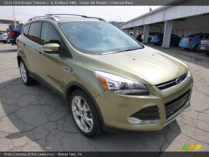 Ginger Ale Metallic / Charcoal Black 2013 Ford Escape Titanium 2.0L EcoBoost 4WD