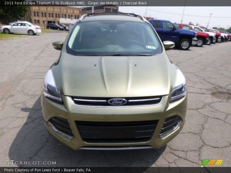 Ginger Ale Metallic / Charcoal Black 2013 Ford Escape Titanium 2.0L EcoBoost 4WD