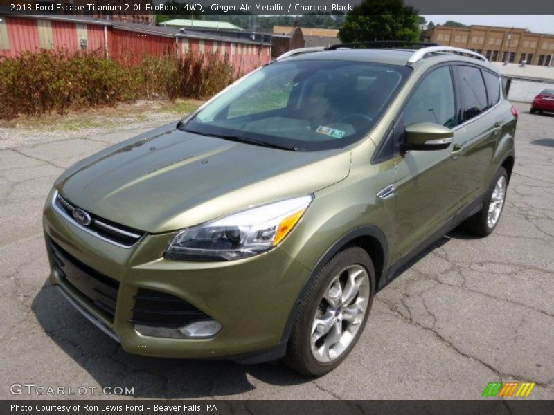 Ginger Ale Metallic / Charcoal Black 2013 Ford Escape Titanium 2.0L EcoBoost 4WD